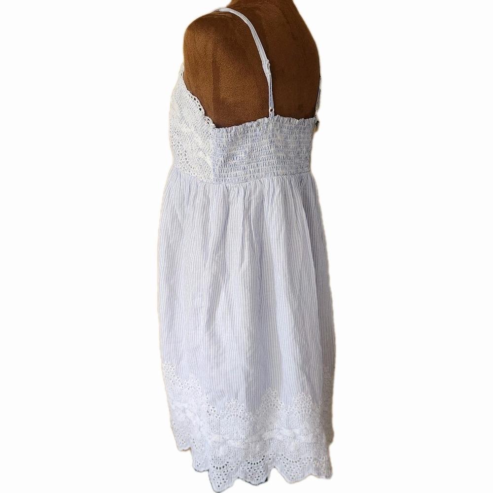 NWT Tabitha Webb Sleepwear Embroidered Lace-Trimmed Babydoll Nightgown L Cotton - Picture 4 of 8